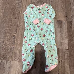 Kids Mint Green and Pink Cupcake One Piece